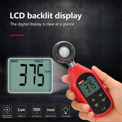 

Gobestart Digital Luxmeter LCD Display Light Meter Luminance Tester Handheld Luminometer