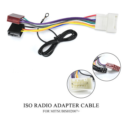 

12-030 ISO Radio for MITSUBISHI for only acceptable for new 20-pin plug Wiring F-Harness Wire Cable Plug Adaptor Stereo