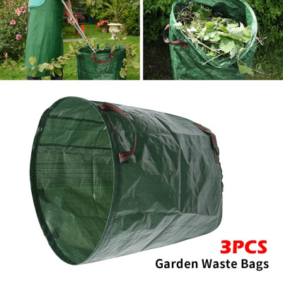 

32pcs Heavy Duty Garden Waste Bag Reusable Yard Rubbish Sack Waterproof Bag