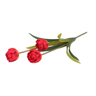

Gobestart Tulip Artificial Flower Latex Real Bridal Wedding Bouquet Home Decor