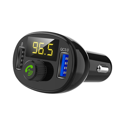 

Swale 34A 2USB FM transmitter auxiliary modulator for car Bluetooth QC30 fast car charger kit hands-free audio MP3 player 34A f