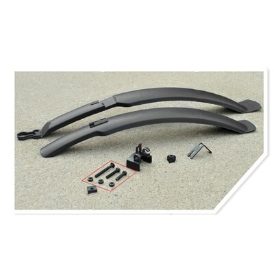 

Mountain Bike Bicycle Road Front Rear Mud Guard Mudguard Fender Set Tire Black