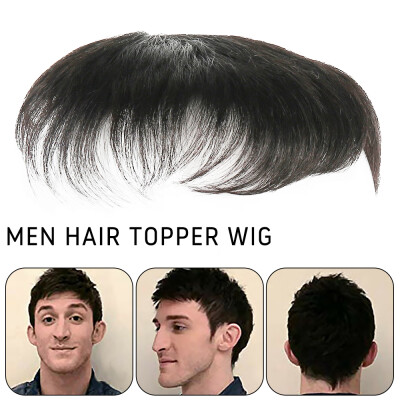 

Mens Hair Topper Wig Toupee Clip Hairpiece Top Wig for Daily Wear