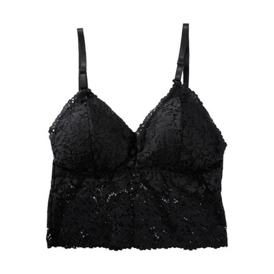 

Summer Lace Sling Wrapped Chest Ladies Lace Side Said Padded Camisole