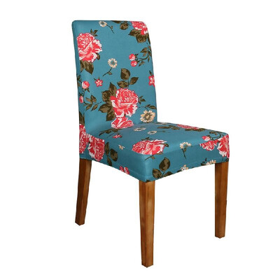 

Printed Chair Cover Soft Milk Silk Home Seat Protector Stretch Anti Dust