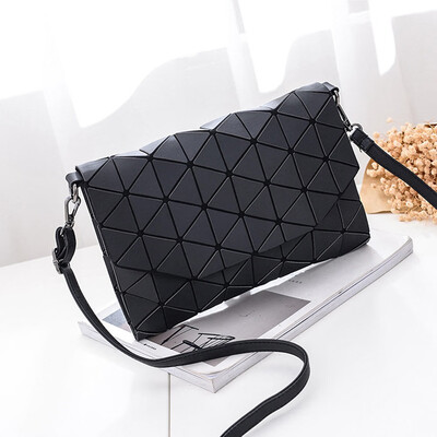 

Fashion Women Shoulder Messenger Bags Geometry Lozenge Matte Design Simple Chic