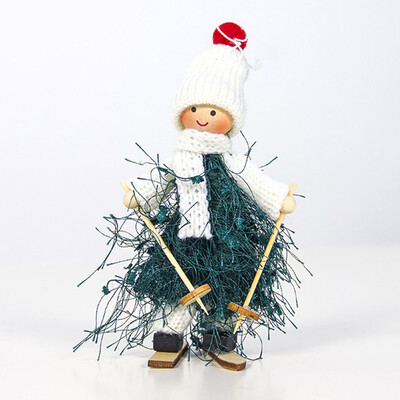 

Ski Girl Doll Snowman Christmas Ornament Xmas Tree Pendant Hanging Toy Decor New