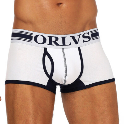 

Tailored Men Sexy Underwear Letter Printed Boxer Briefs Shorts Bulge Pouch Underpants