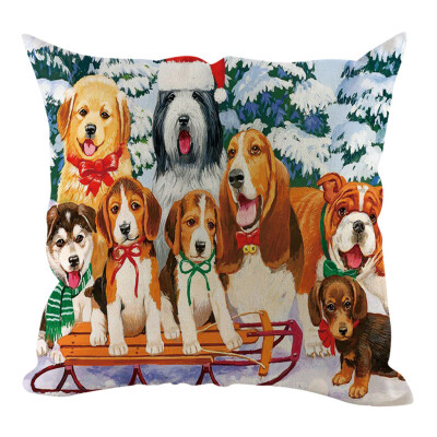 

Tailored Christmas Pillow Cover Pillowcases Decorative Sofa Cushion Cover Home Decoration