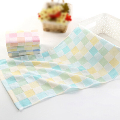 

Double Cotton Lattice Face Towel Easy To Drying Baby Bath Towel Soft Absorbent Towels Common General Towel Baby Supplies
