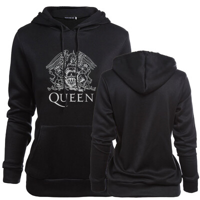 

New Women Fashion Casual Queen Printed Hoodie Gothic Style Long Sleeve Pocket Hooded Sweatshirt Pullover