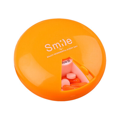 

Weekly 7 Day Pocket Round Pill Box Medicine Tablet Storage Holder Organizer Case