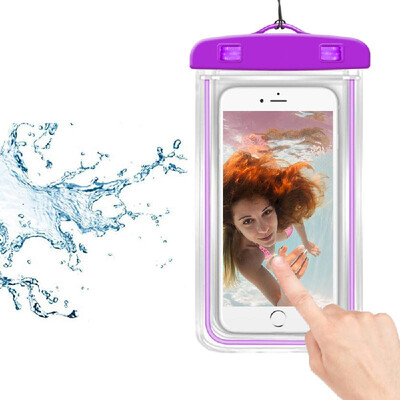 

Universal Luminous Fluorescence PVC Waterprooof Smart Phone Bag for All Phones