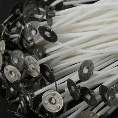 

Gobestart 50pcs Wick Candles Cotton with Holders For Candle Making 15cm