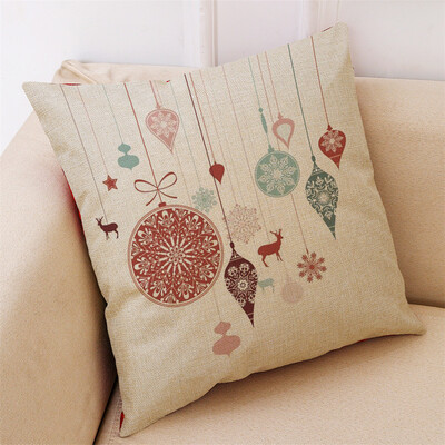 

Tailored New Christmas Cotton Linen Pillow Case Sofa Cushion Cover Home Decor