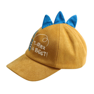 

Spring Autumn Boys Girls Cartoon Dinosaur Printed Baseball Cap Children Tennis Casual Hip Hop Sun Corduroy Caps