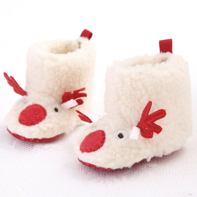 

Christmas Santa Shape Toddler Infant Soft Sole Baby Girls Boys Prewalker Shoes