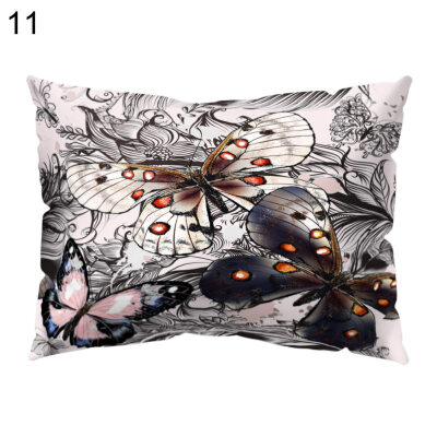 

Colorful Butterfly Rectangle Throw Pillow Case Cushion Cover Home Car Decor