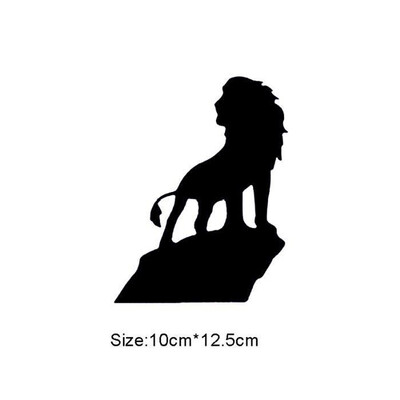 

Black lion Pattern PVC Wall Stickers Removable Living Room Bedroom Home Decoration