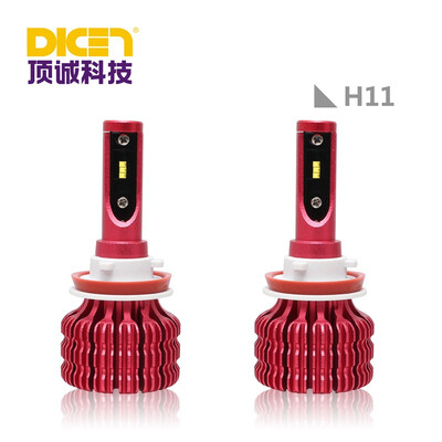 

H11 X9 2Pcs Car LED Light Bulb 6000K 16W 1800LM 12V 24V Head Light Fog Light Light Red Purple