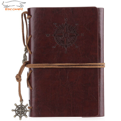 

EDCGEAR Vintage Leather Water Resistant Notepad Tactical Field Book with 50 Sheets Paper