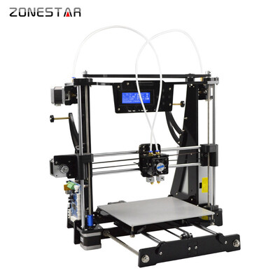 

ZONESTAR P802CR2 RepRap i3 3D Printer DIY Kit with Dual Extruder Auto Leveling Multi-Languages 2004 LCD Display Heat Bed 220 220