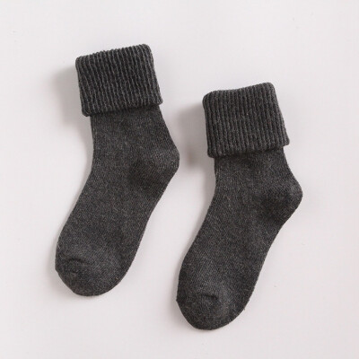 

Winter Thick Wool Solid Color Socks Womens Knit Wool Cashmere Thermal Socks Lady Soft Casual Winter Socks Xmas Gifts