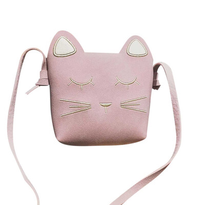 

Lovely Cat Mini PU Bags for Girls Messenger Bags Princess Style Kids for Kids Wallets