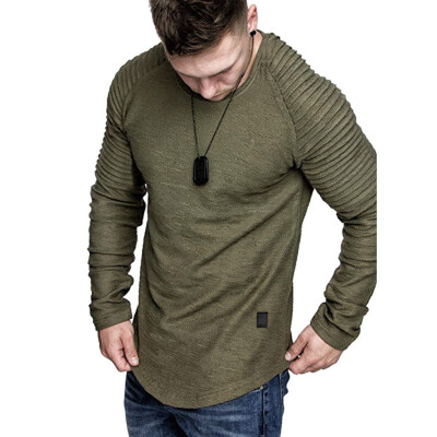 

Toponeto Men Autumn Winter Long Sleeve Pullover Top T Shirt Outwear Blouse