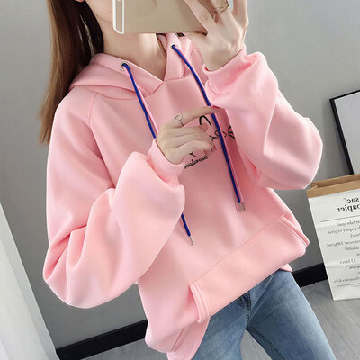 

Tailored Womens Looser Print Letter Thickening Hoodie Sweatershirt Women Tops Blouse