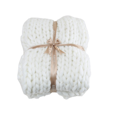 

Winter Acrylic Chunky Hand Blanket Autumn Sofa Woven Knit Multicolor Blanket Rough Blanket Wool Bed