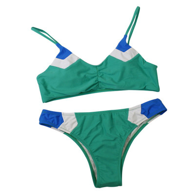 

Summer Women Solid Bikini Set Push-up UnPadded Bra Triangle Bather Suit Swimwear Women Swimsuit Biquini New