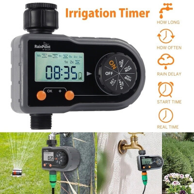 

Automatic Electronic Water Timer Garden Irrigation Controller LCD Screen Outdoor Greenhouse Smart Sprinkler Watering Device Tool