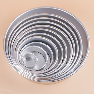 

Hot Sale Aluminum Alloy Round Mini Cake Pan Removable Bottom Pudding Mold Diy Baking Kitchen Tools