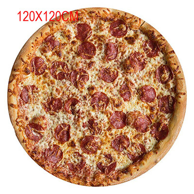 

Gobestart Comfort Food Creations Pizza Wrap Blanket Perfectly Round Hamburger Throw