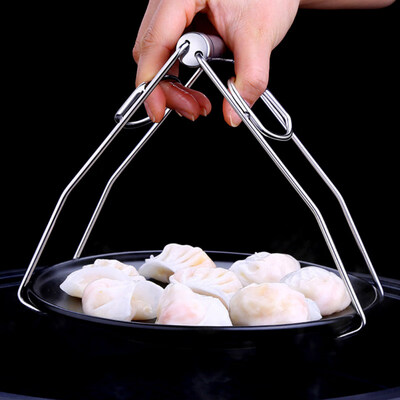 

304 Stainless Steel Hot Dishes Bowl Pot Pan Clips Plate Gripper Kitchen Tool