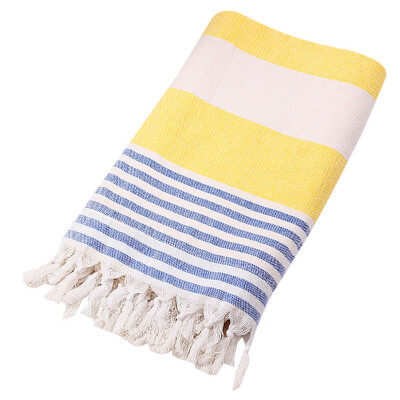 

Gobestart Turkish Cotton Bath Beach Spa Sauna Yoga Fringed Jacquard Towel