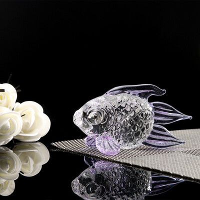 

Gobestart Crystal Goldfish Wedding Decor Paperweight Figurine Gift Crafts Home Decor