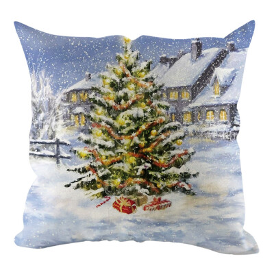 

Tailored Christmas Pillow Cover Pillowcases Decorative Sofa Cushion Cover Home Decoration