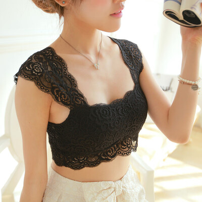 

1pc Sexy Lingerie Women Lace Tube Tops Bra Soft Brassiere Underwear Solid Color Plus Size Women Bra