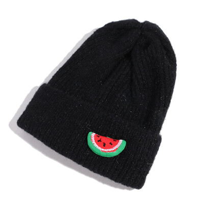 

Korean version of autumn&winter tide childrens knitted hat cute cartoon baby hat male girl ear protection warm hair hat