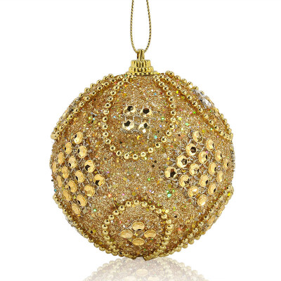 

Gobestart Christmas Rhinestone Glitter Baubles Balls Xmas Tree Ornament Decoration 8CM