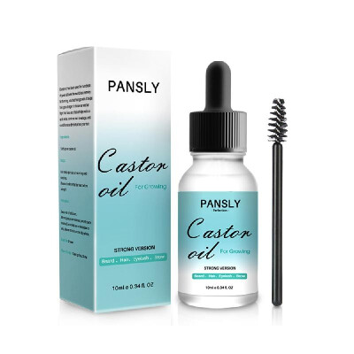 

PANSLY 10ml Beard Hair Eyebrow Eyelash Growth Essential Oil Nourish Castor Oil