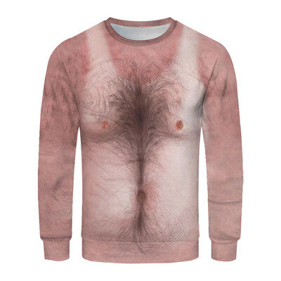 

Toponeto Mens New Style Fashion T-Shirt With 3D Printing And Long Sleeves Sweater Blouse
