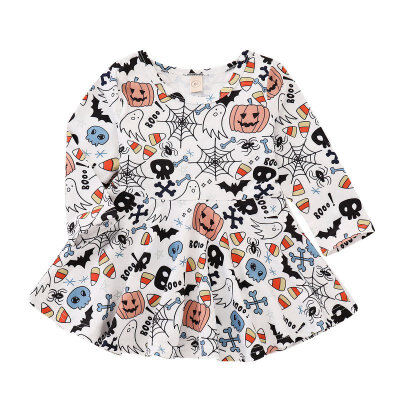 

Kids Autumn Colthing Baby Girl Dress Cotton Infant Floral Print Style Vintage Long Sleeve Toddler Dresses Birthday Baby Clothes