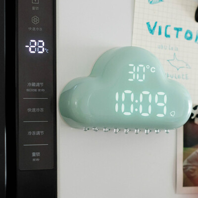 

Gobestart Multifunction Cartoon Cloud Alarm Clock Temperature Lamp Cute USB Charge Clock