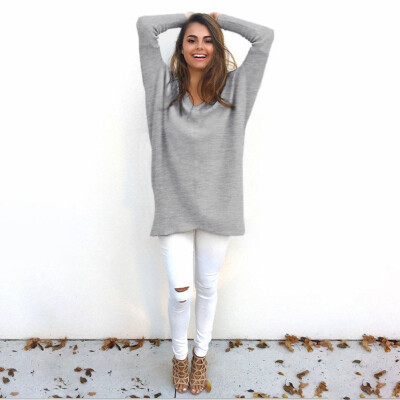 

Sweater Bottoming Shirt Female Casual Loose Warm Comfortable Round Neck Long Sleeve White Pink Gray Black Gray Blue Five