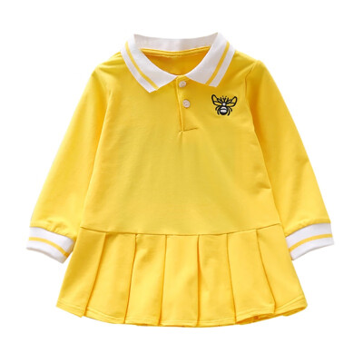 

Baby Girl Dress Spring Autumn Girls Cute Cartoon Print Baby Clothes Long-Sleeve Sweet Princess Dress Kids Dresses For Girls