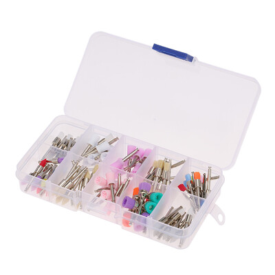 

100pcsbag Dental Polishing Brush Polisher Prophy Rubber Cup Latch Colorful Nylon Bristles Mix Style Dentist Tool Lab Material
