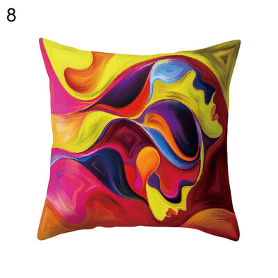 

Multicolor Kiss Pillow Case Sofa Bed Car Cafe Office Decoration Cushion Cover